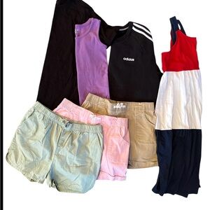 Adidas Black Sweatshirt with Colorful Apparel Set